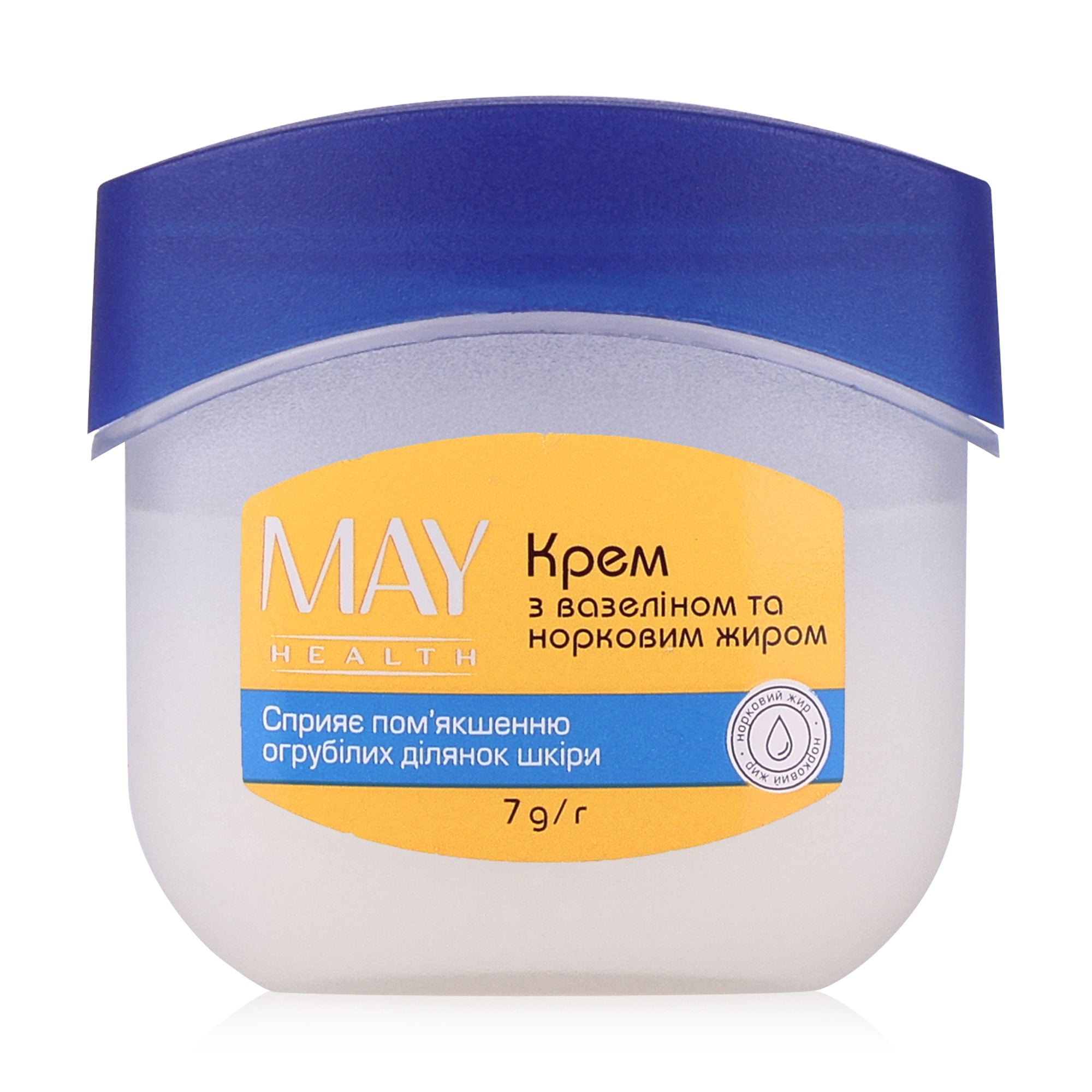 Крем для шкіри MAY Health з вазеліном та норковим жиром, 7 г
